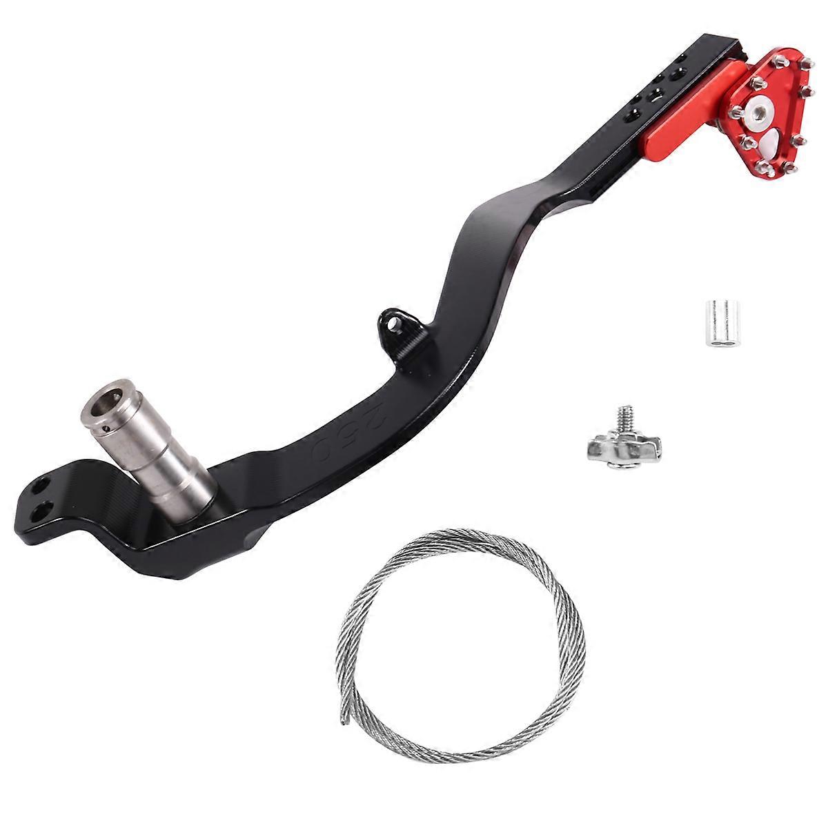 Adjustable Length CNC Rear Brake Lever Brake Pedal for CRF250L / / 2021-2024 Black with Red
