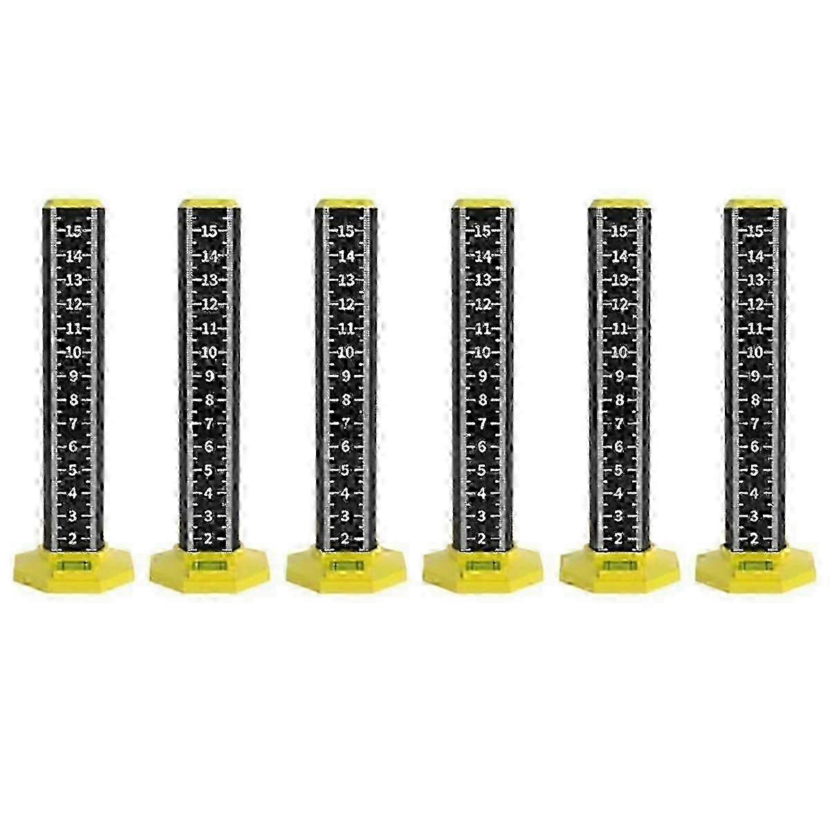 6pcs Ceiling And Floor Tile Height Ruler, Drop Ceiling Installation Tools, Magnetic Base Laser Targ