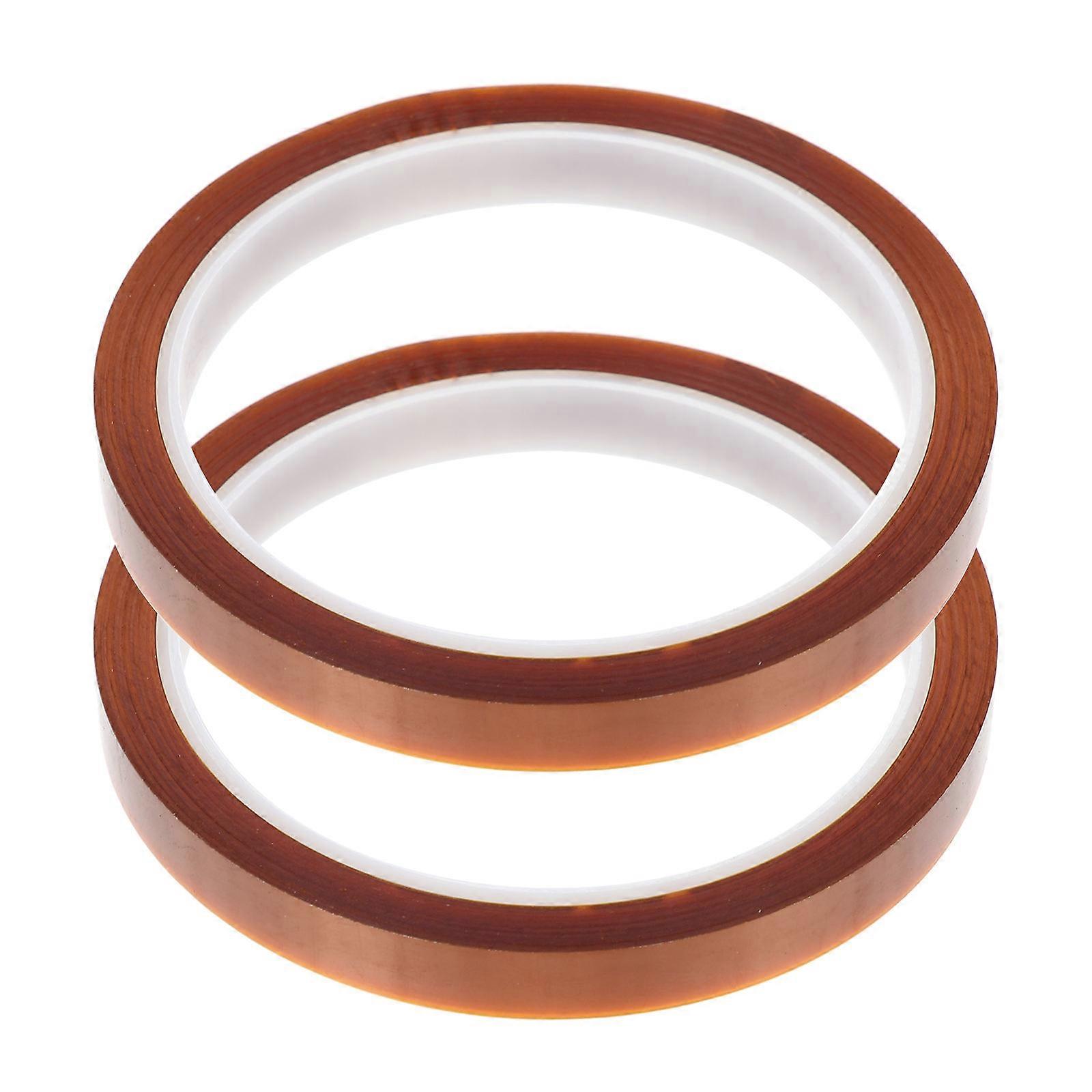 Brown Heat Resistant Tape for Daily Use with Excellent Electrical Properties and Moisture Resistance Silicone 2Pcs
