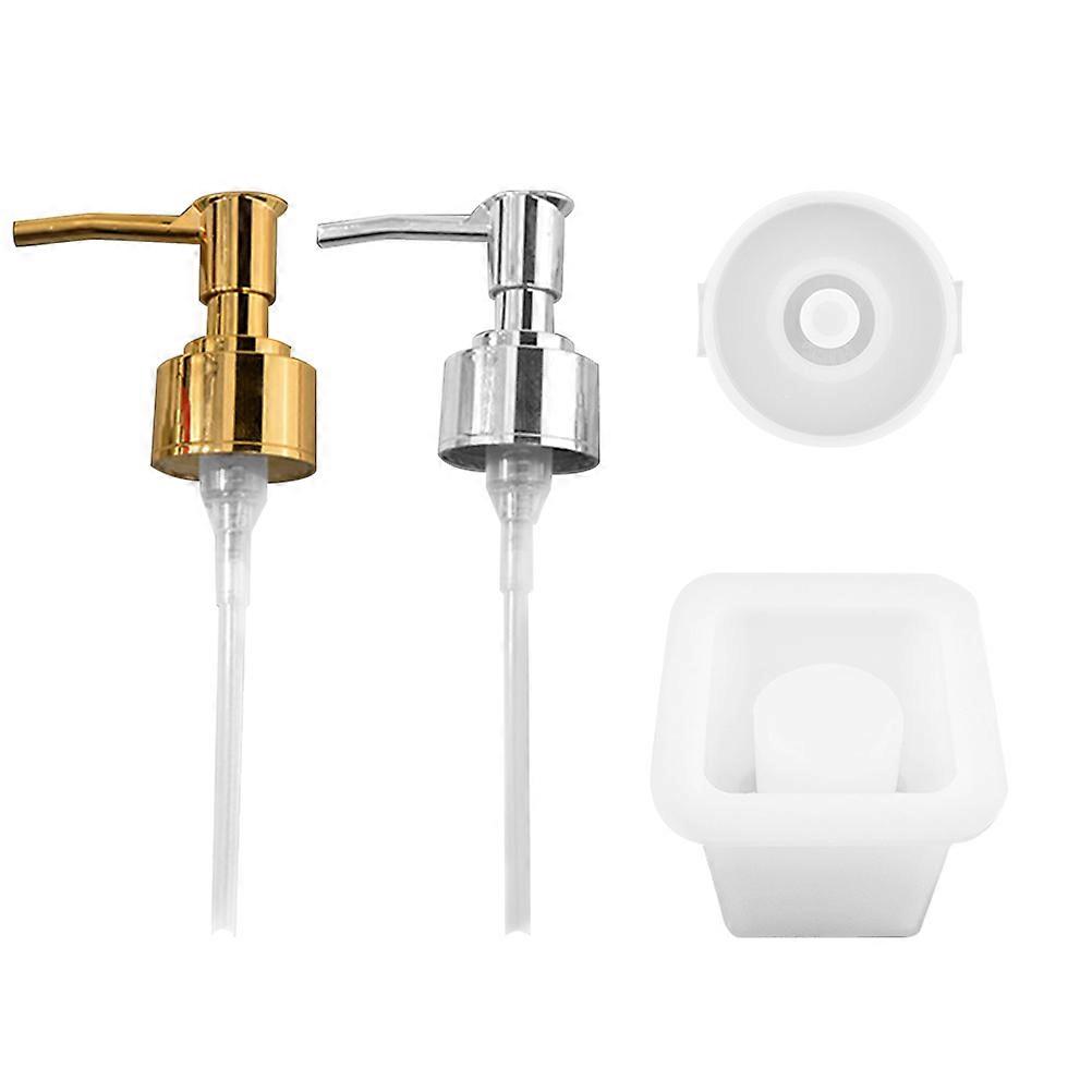 Craft Making Silicone Mould 1 Set White Storage Bottle DIY Tool For Various Occasions 2.75x2.75x0.71inch