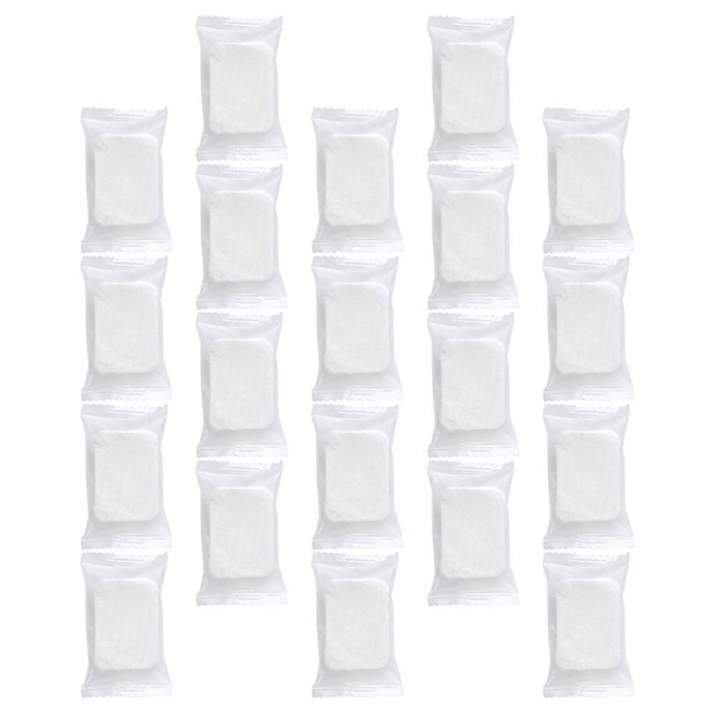 Compressed Nonwoven Makeup Pads for Face Cleansing and Makeup Removal White 1 Pack