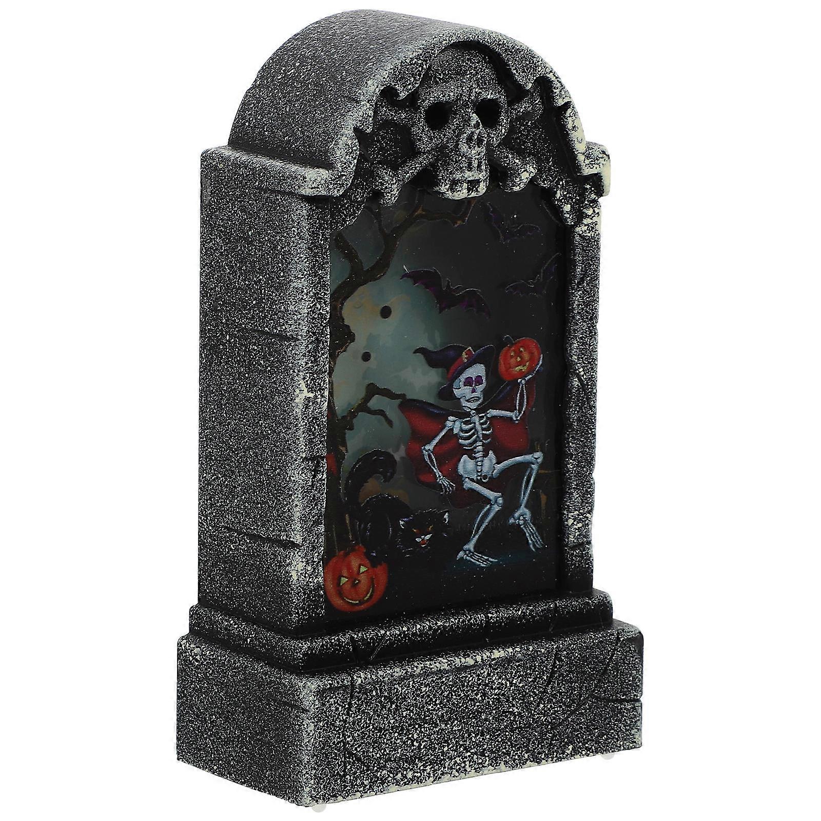 Unique Halloween Theme Adornment With LED Lighting For Family And Friends 10.5X6X3CM 1Pc