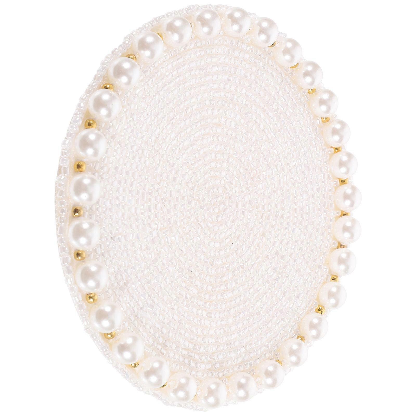 Beaded Pearl Drink Coaster Multi Function Table Placemat Wear Resistant Cup Pad Table Accessory