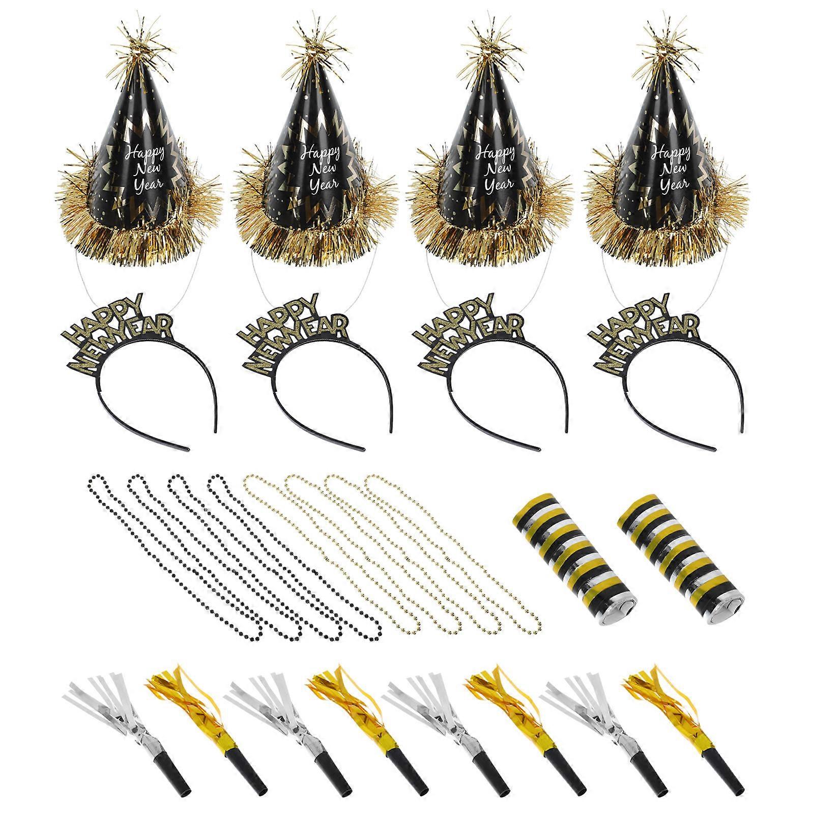 Party Hat Props Paper 1Set Assorted Color Lightweight Fun for New Year Party Supply and Decor