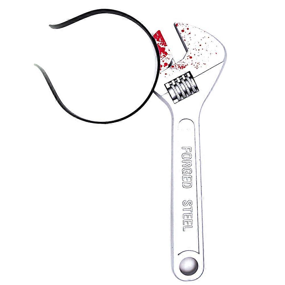 Halloween Wrench Headband Props for Decoration with Lifelike Design and Plastic Material