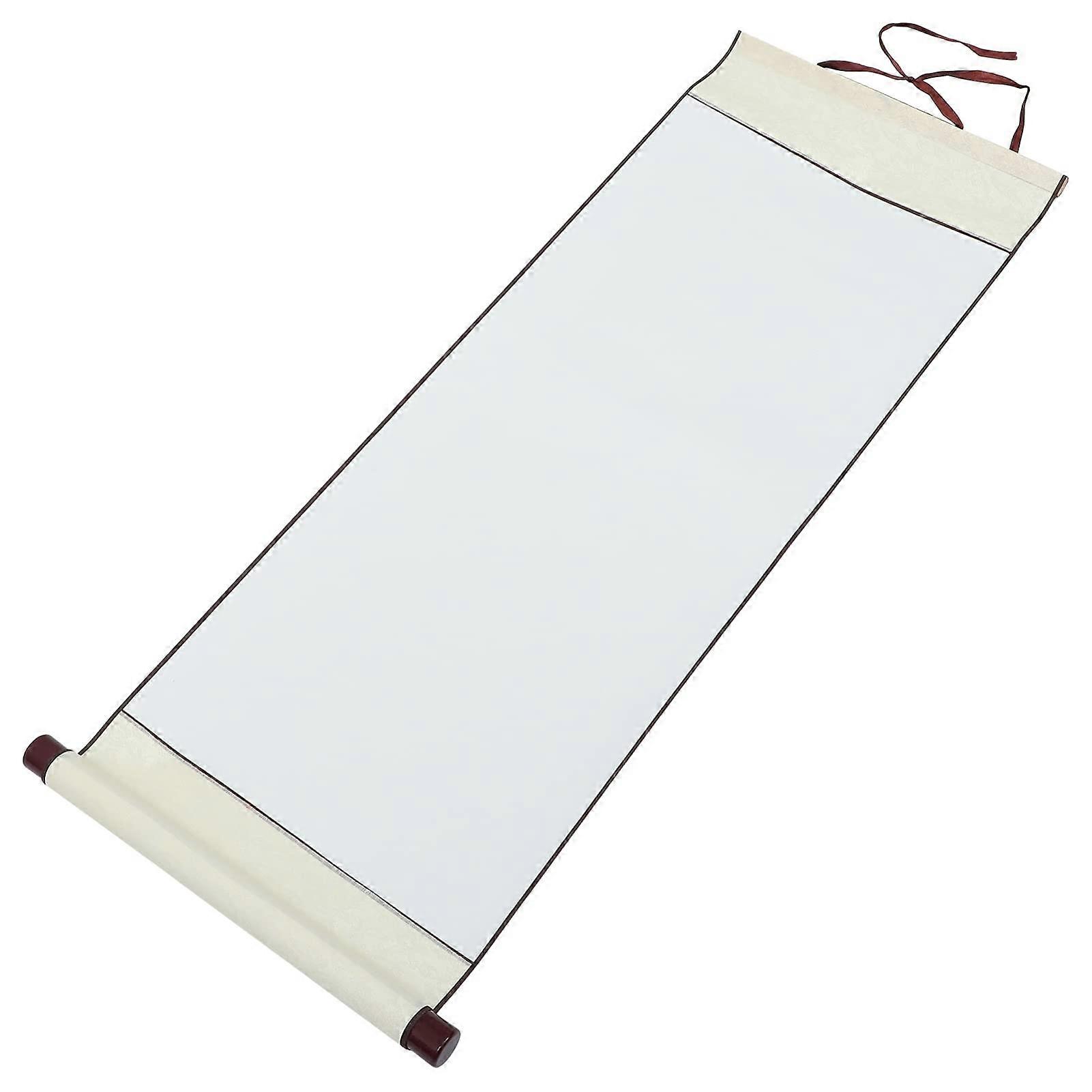 Chinese Calligraphy Blank Hanging Scrolls Drawing Rolls Paper Office Hanging Wall Blank Scrolls 1 Piece White White 1 pc. (pack of 1)