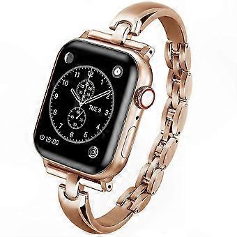 Bracelet en métal en forme de T pour montres connectées de 38/40/41/42 mm, bracelet de remplacement élégant et durable