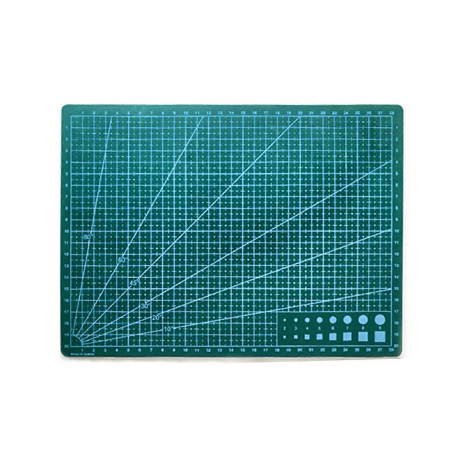 PVC Cutting Board with Clear Grid Lines for Precise Paper and Film Cutting, Self-Healing Design, Double-Sided Use
