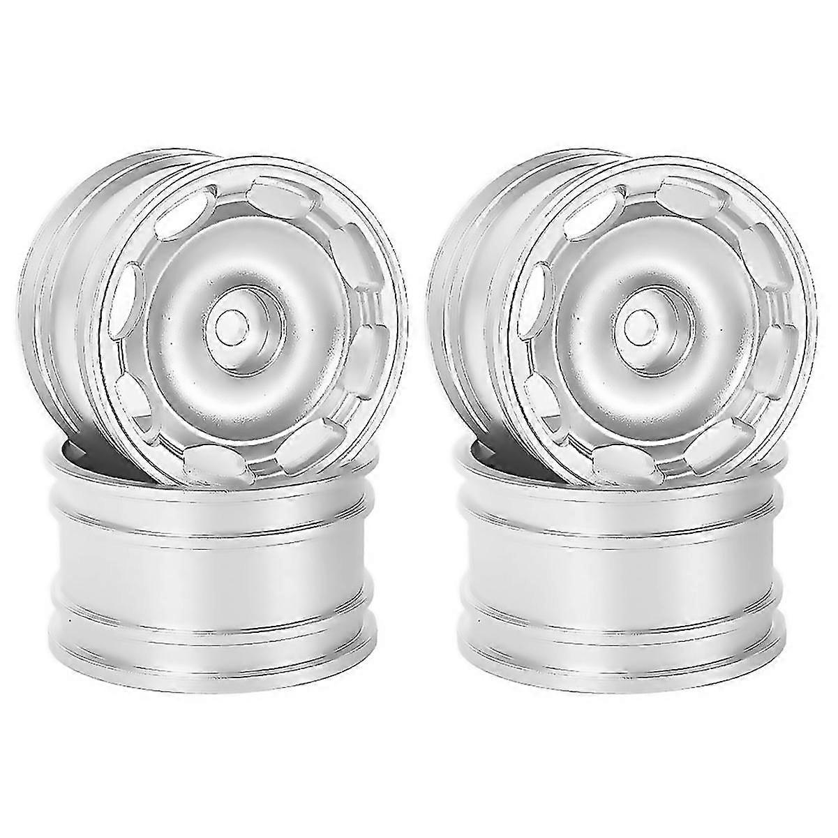 För 4st Aluminiumlegeringsfälg För Silver