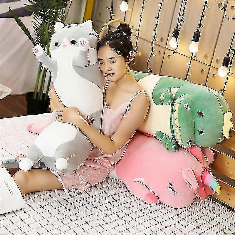 Large 70-120cm Plush Dinosaur, Unicorn or Cat Stuffed Animal - Perfect Children's Gift
