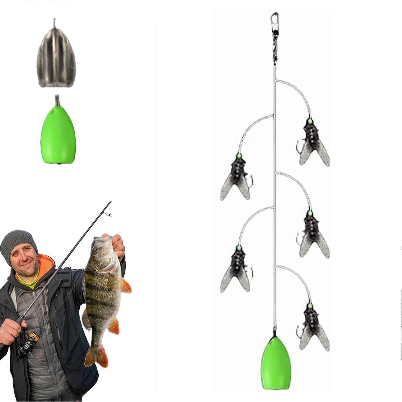 Anfänger Fliegenfischen Köder-Rig Anti-Tangle Streamer Haken Set mit Kunstköder