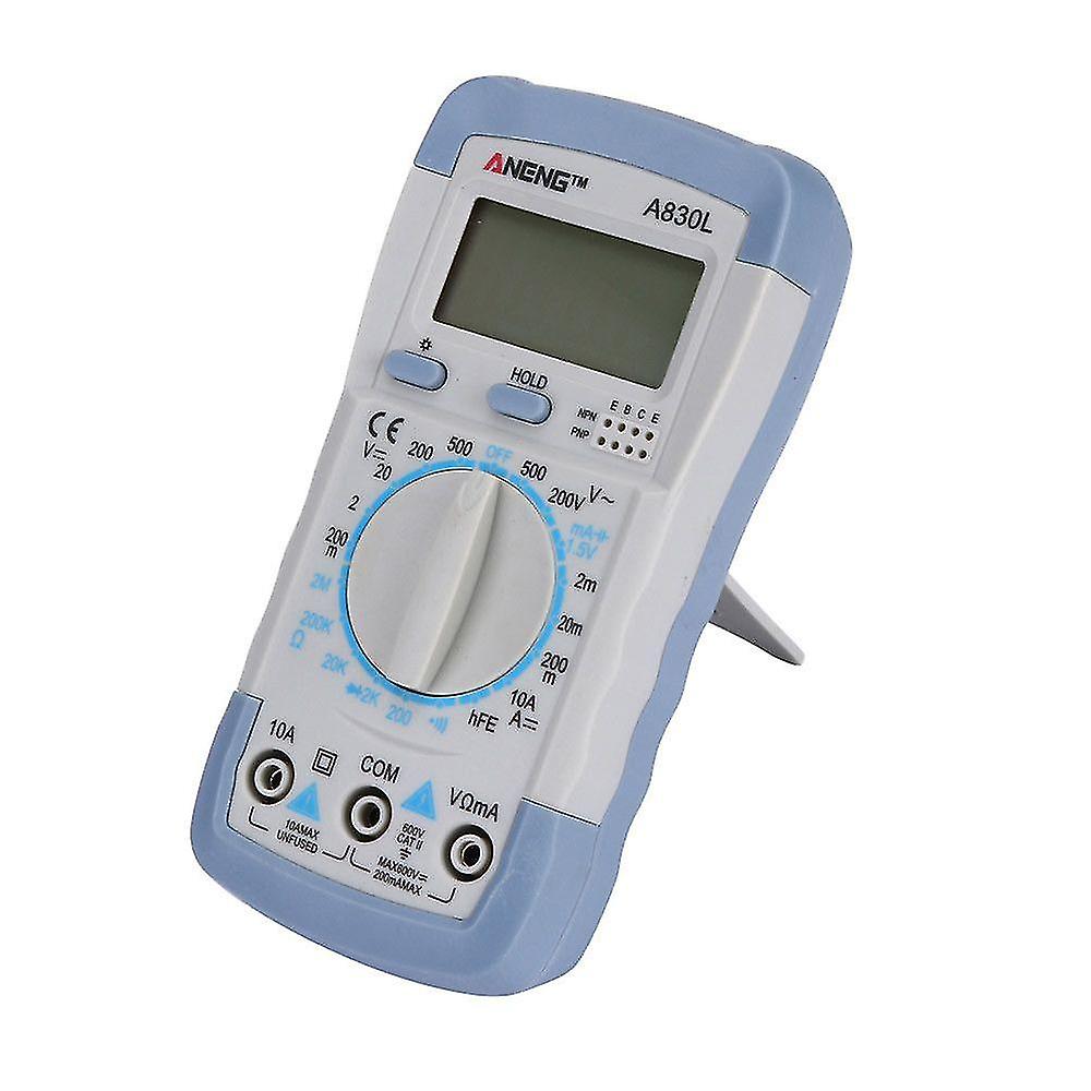 Yh Lcd Digital Multimeter Ammeter Voltmeter Current Ohmmeter Tester Gray