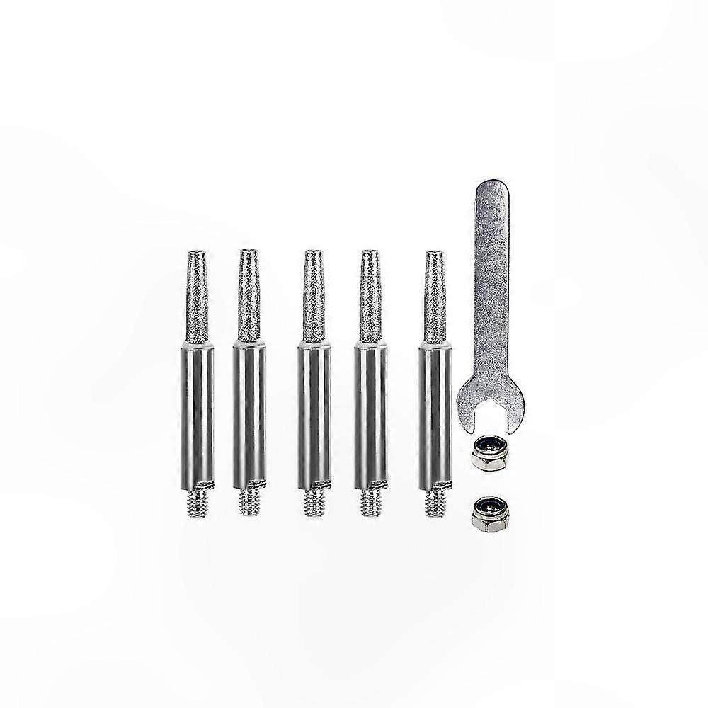 Silver Chainsaw Sharpener Wheel, 4.8x0.4cm Size for Grinding and Sharpening Tools