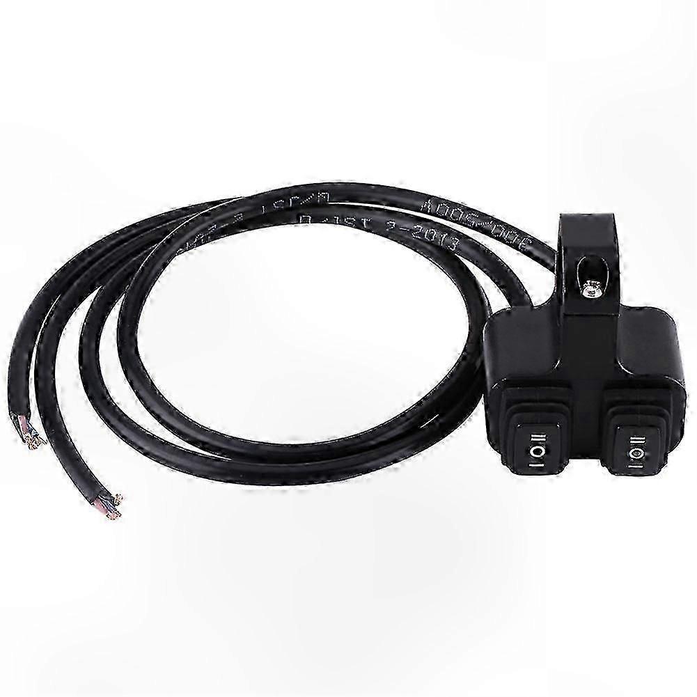 Aluminum Alloy Motorcycle Handlebar Mount Headlight Spotlight 3 Way On/Off Dual Switch Suitable for Certain Brands