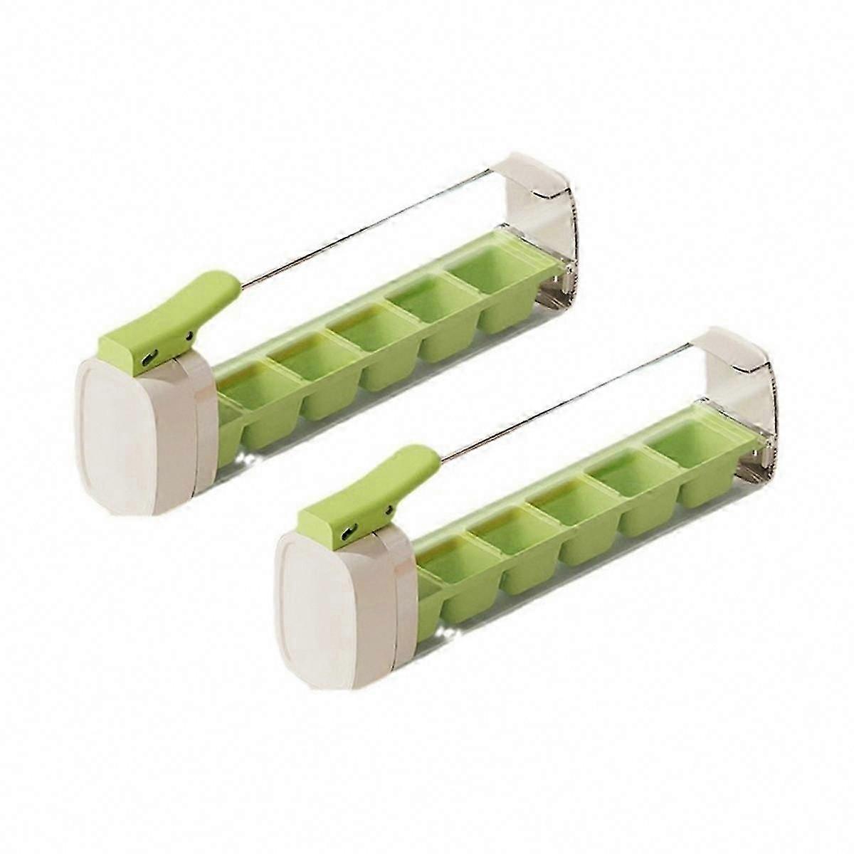 Easy Demould Ice Cube Tray with Handle - Single Hand Press Ice Mold for Whiskey & Cocktails