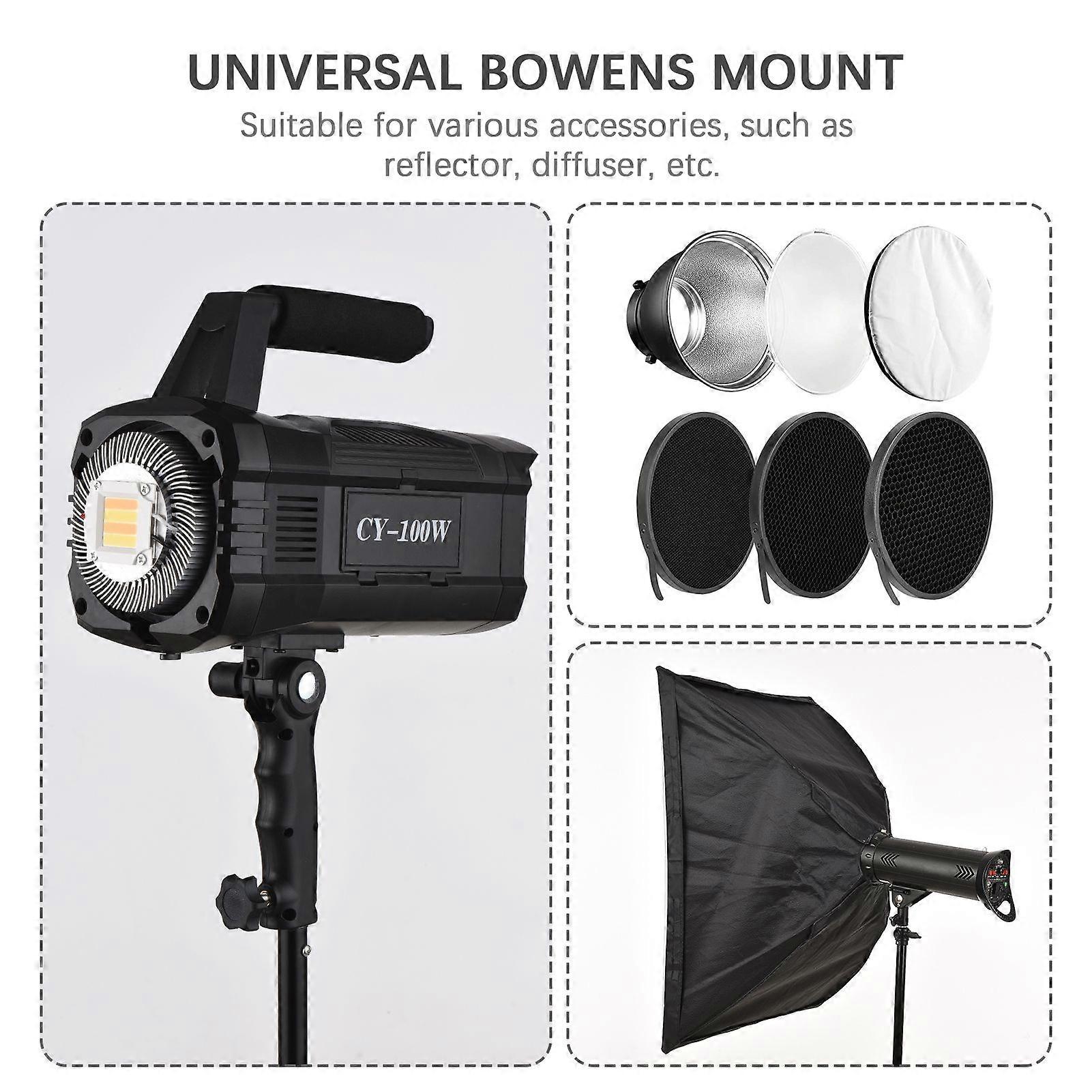 Live Lighting 100W 3000-6000K Adjustable Color Temperature Dimmable Brightness Video Lighting