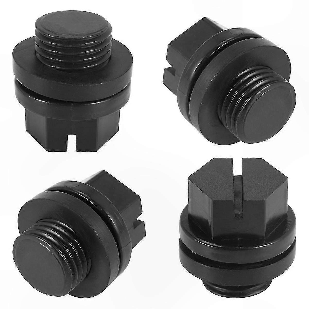 4-Pack Pool Pump Drain Plugs with O-Rings for Filter Replacement