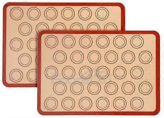 2er Pack Silikon Backmatte Non StickLiner Ofenblech Rot Backzubehör