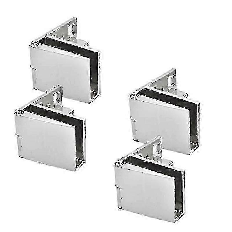 4 Pack Glass Hinge Set - Compatible with Wine & Display Cabinets