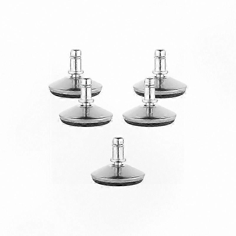 5-Pack Replacement Castor Heads for Hard Floors - 11/22mm Fixed Legs with Slides