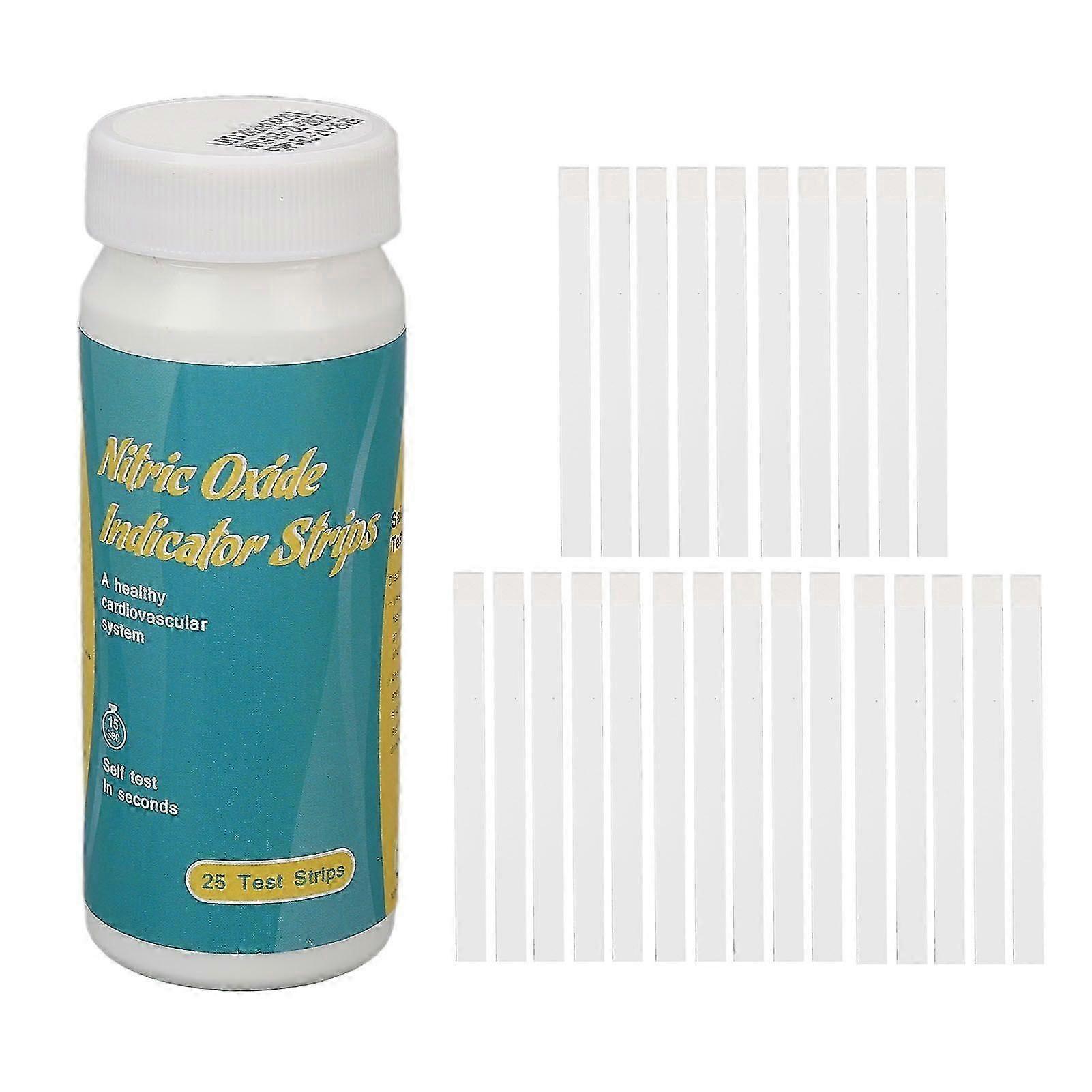 Nitric Oxide Indicator Strips Test Salivary Nitrite Levels 25 Strips Highly Accurate Body Nitric Oxide Test Strips