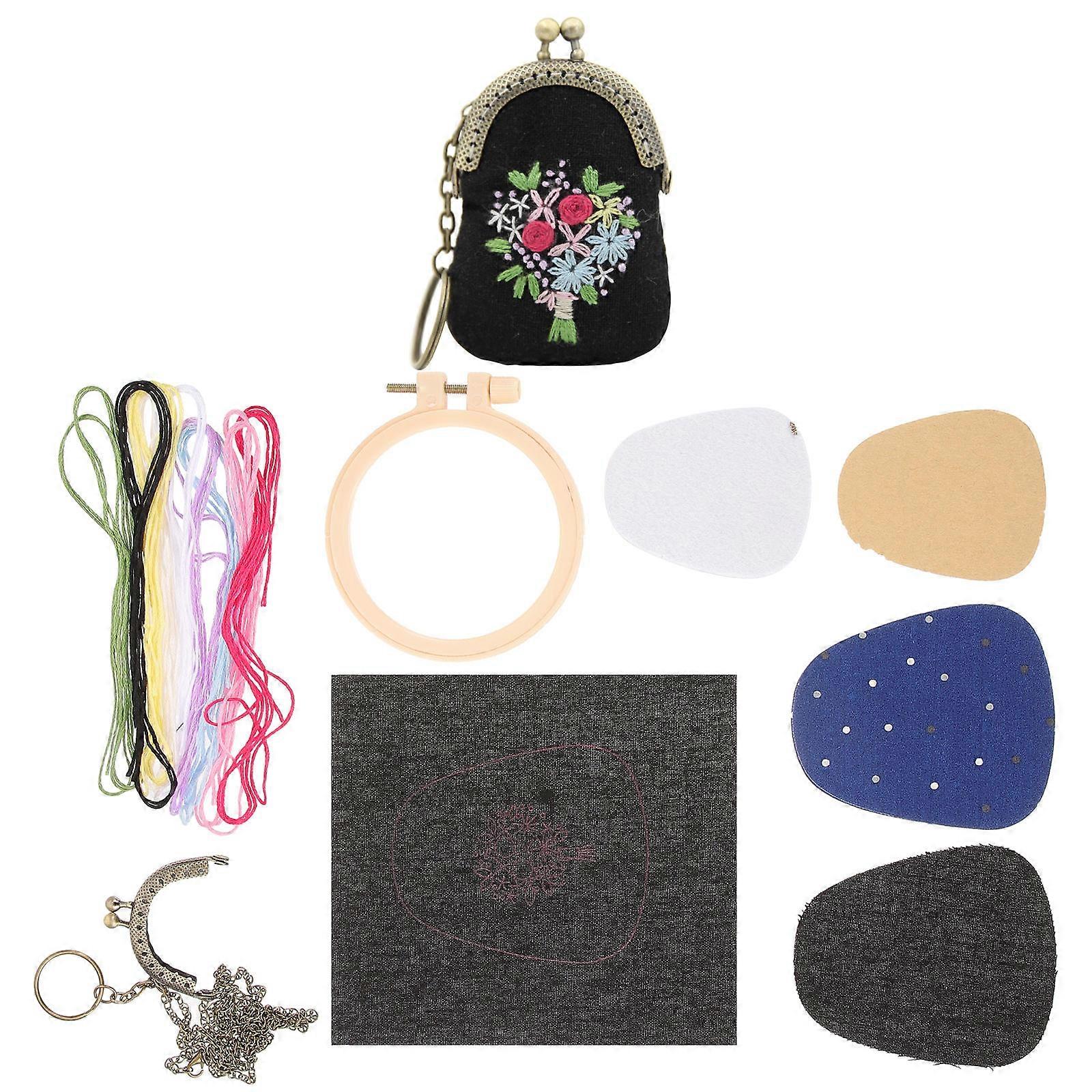 Embroidery Crafting Material Set 1 Set For Handicraft Projects Assorted Color Easy To Use DIY Handmade