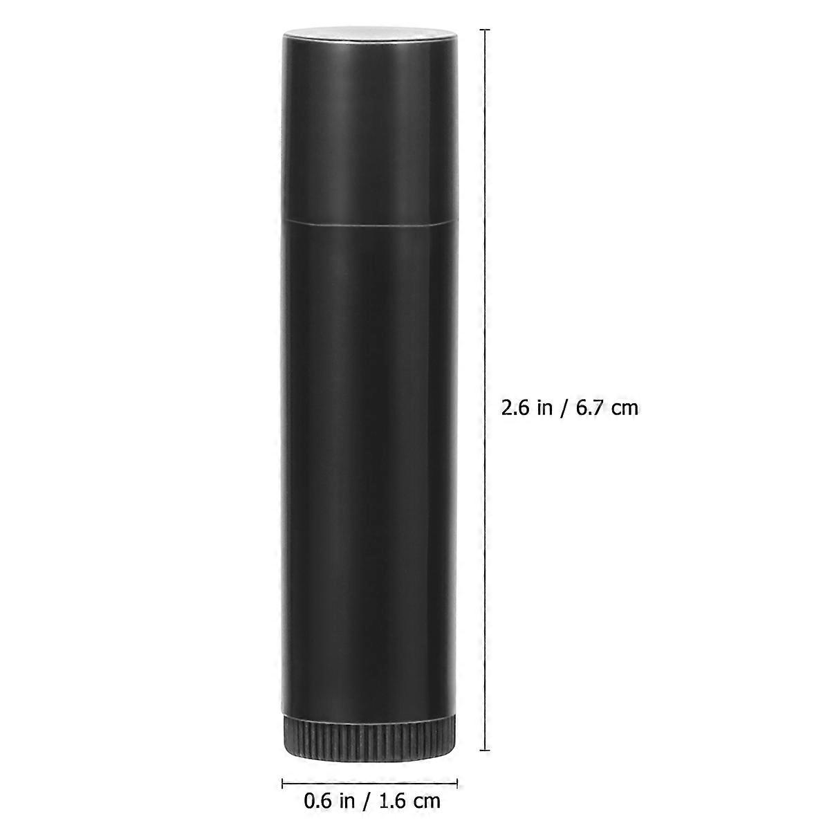Empty Lip Gloss Tubes 25Pack For Adult Use In Crafts And DIY Projects Featuring Durable Black Plastic Material