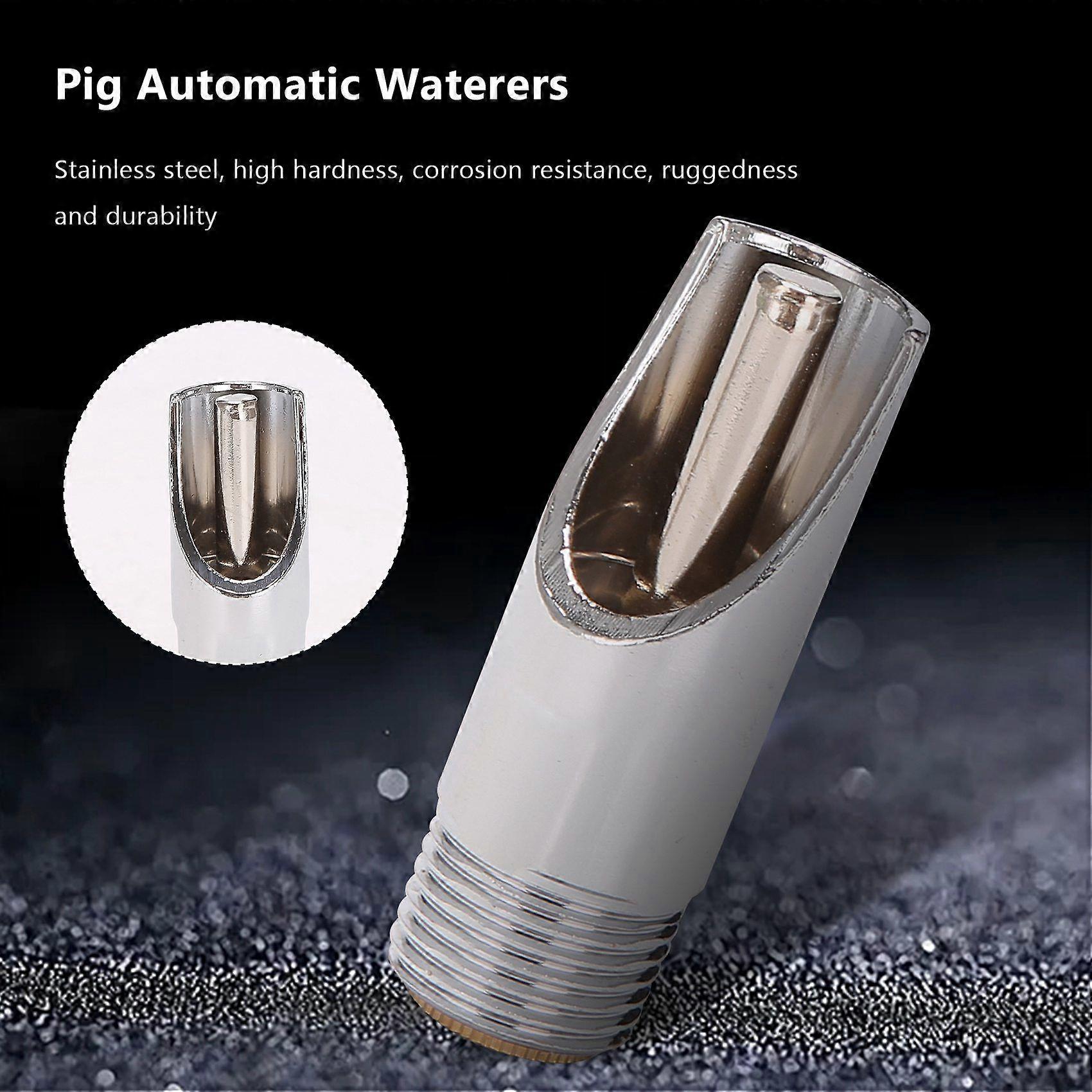 20 x Automatic Pig Nipple Drinker for Sow Piglets Drinking Nipples Drinking Fountains Animal Drinki