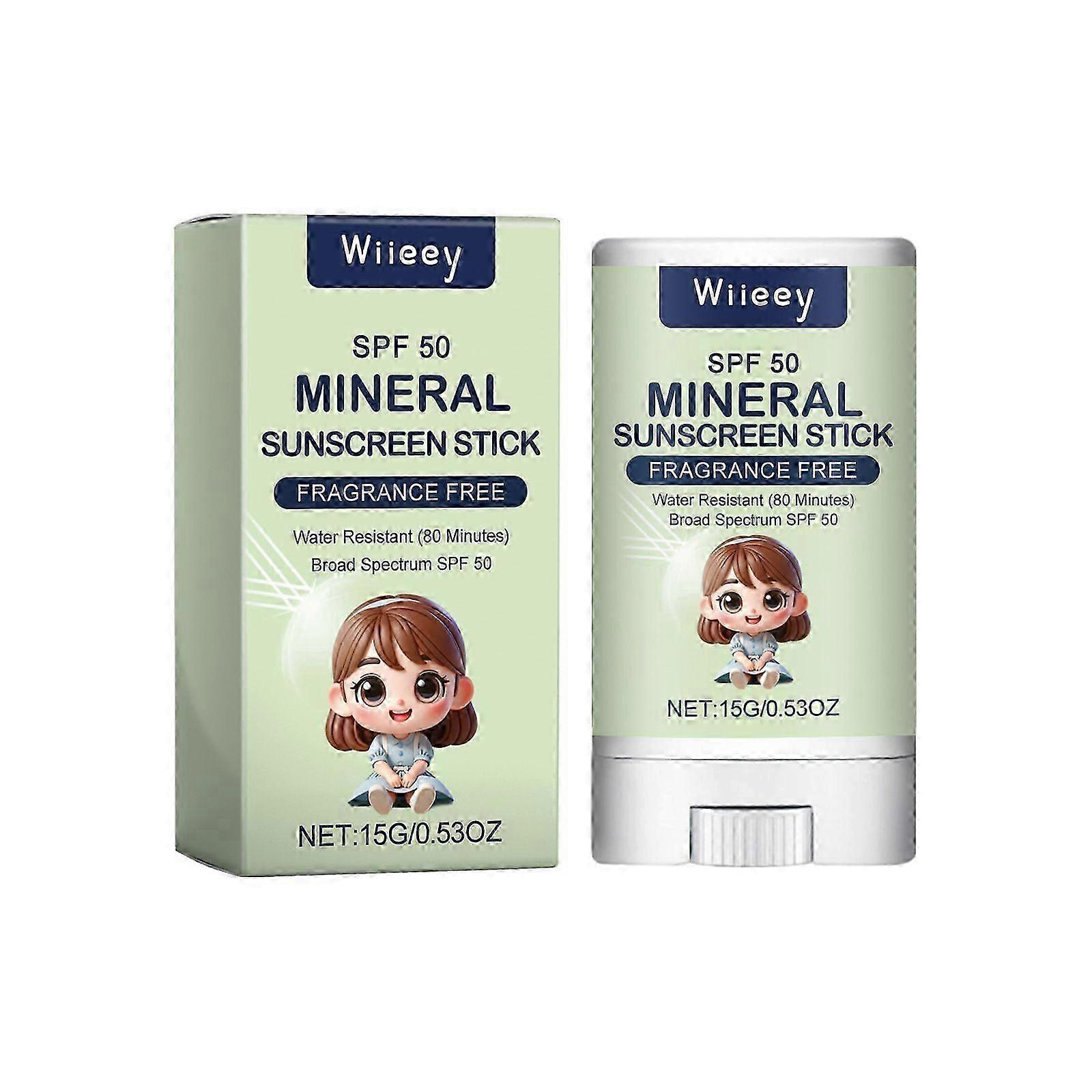 Sunscreen Stick SPF 50 PA+++, Sunblock Stick, SPF 50 Face Moisturiser, Waterproof Sun Cream Against UVA & UVB, Travel Sunscreen For Daily Use, Delicat