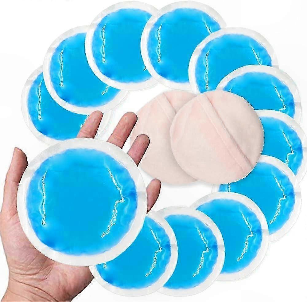 Multi-Use Gel Ice Packs for Pain Relief, 10-Pack with Soft Fabric Cover for Swelling and Temperature Management