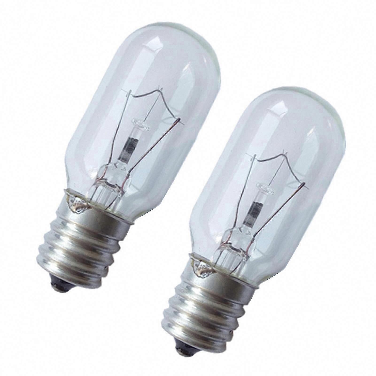 2Pcs E17 λαμπτήρας φούρνων υψηλής θερμοκρασίας ανθεκτικός λαμπτήρας φούσκων μικροκυμάτων μικροκυμάτων γυαλιού για το στεγνωτήριο