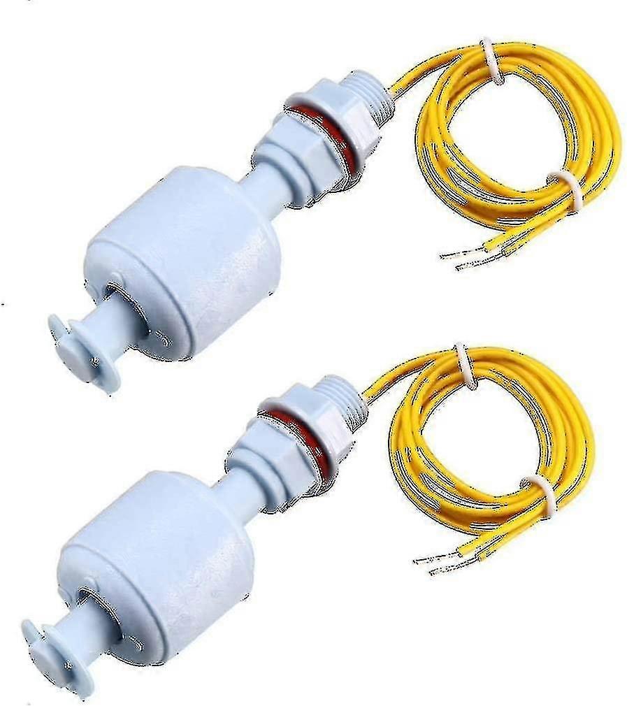 2 Pcs M10 PP Float Switch for Water Pump Tank Level Sensor with Cable