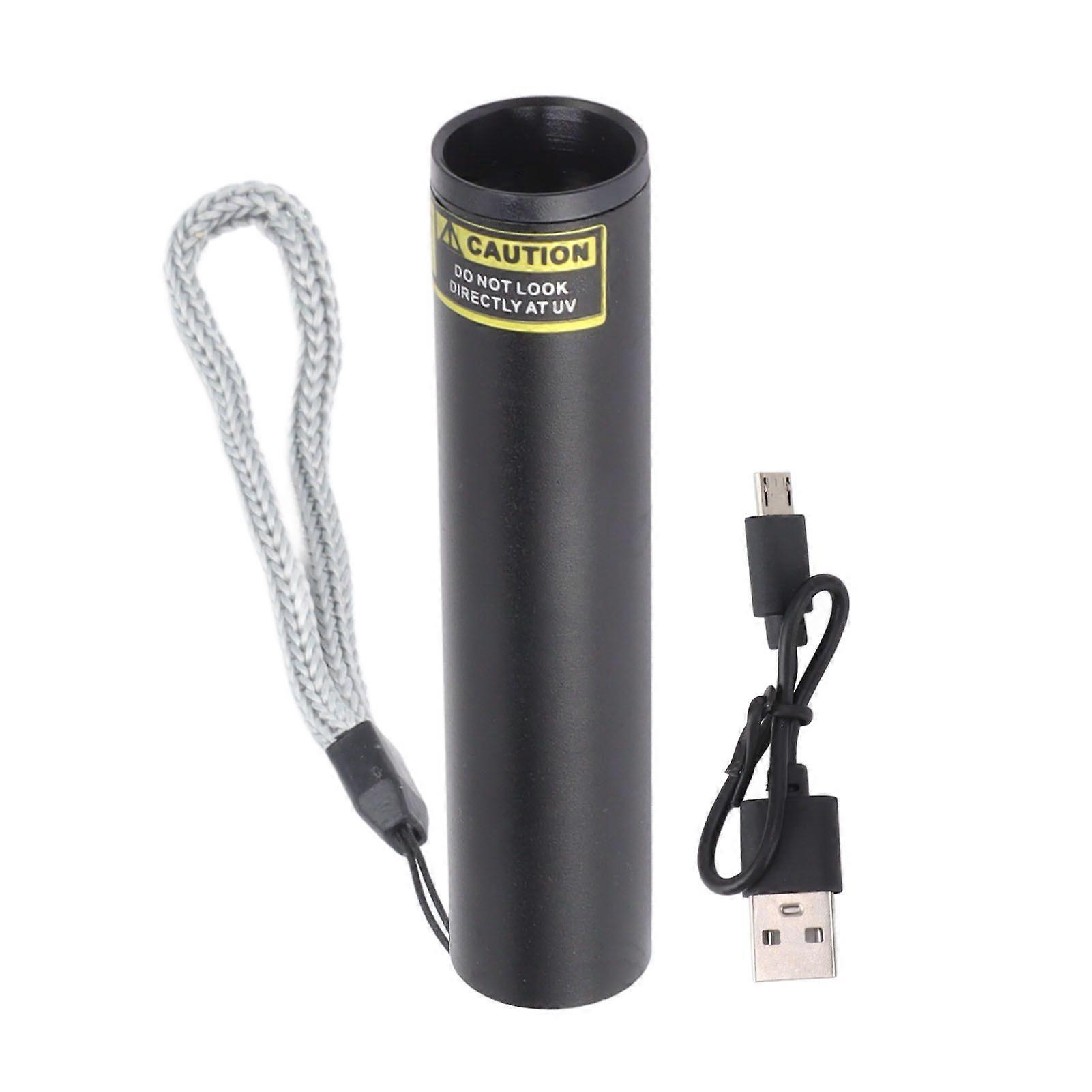 3W 365nm Small UV Flashlight USB Rechargeable Led Ultraviolet Flashlight Pet Urine Detector for Dog Cat Urine Dry Stains