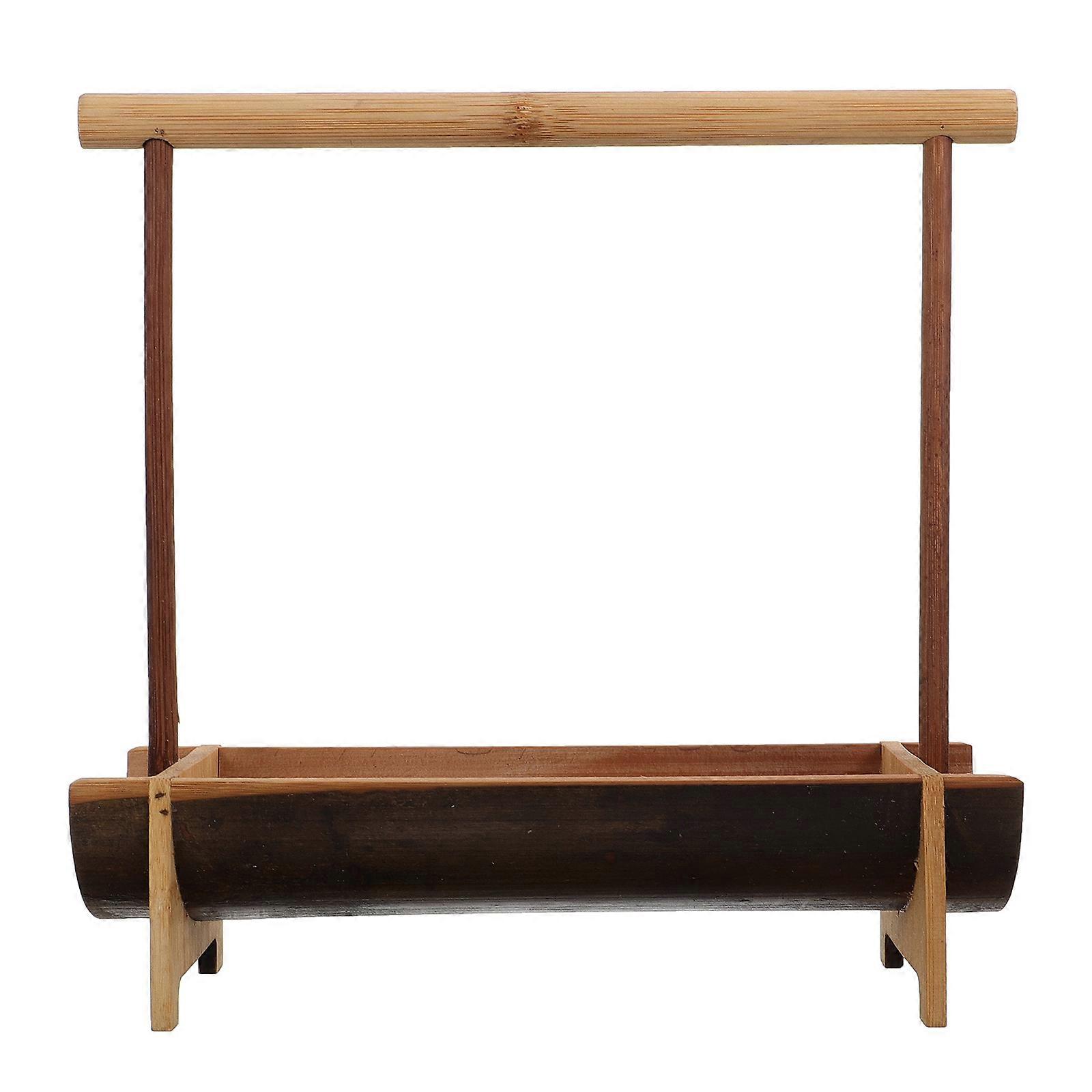 Bamboo Fruit Basket for Storage Use 1Pcs Handheld Dessert Basket