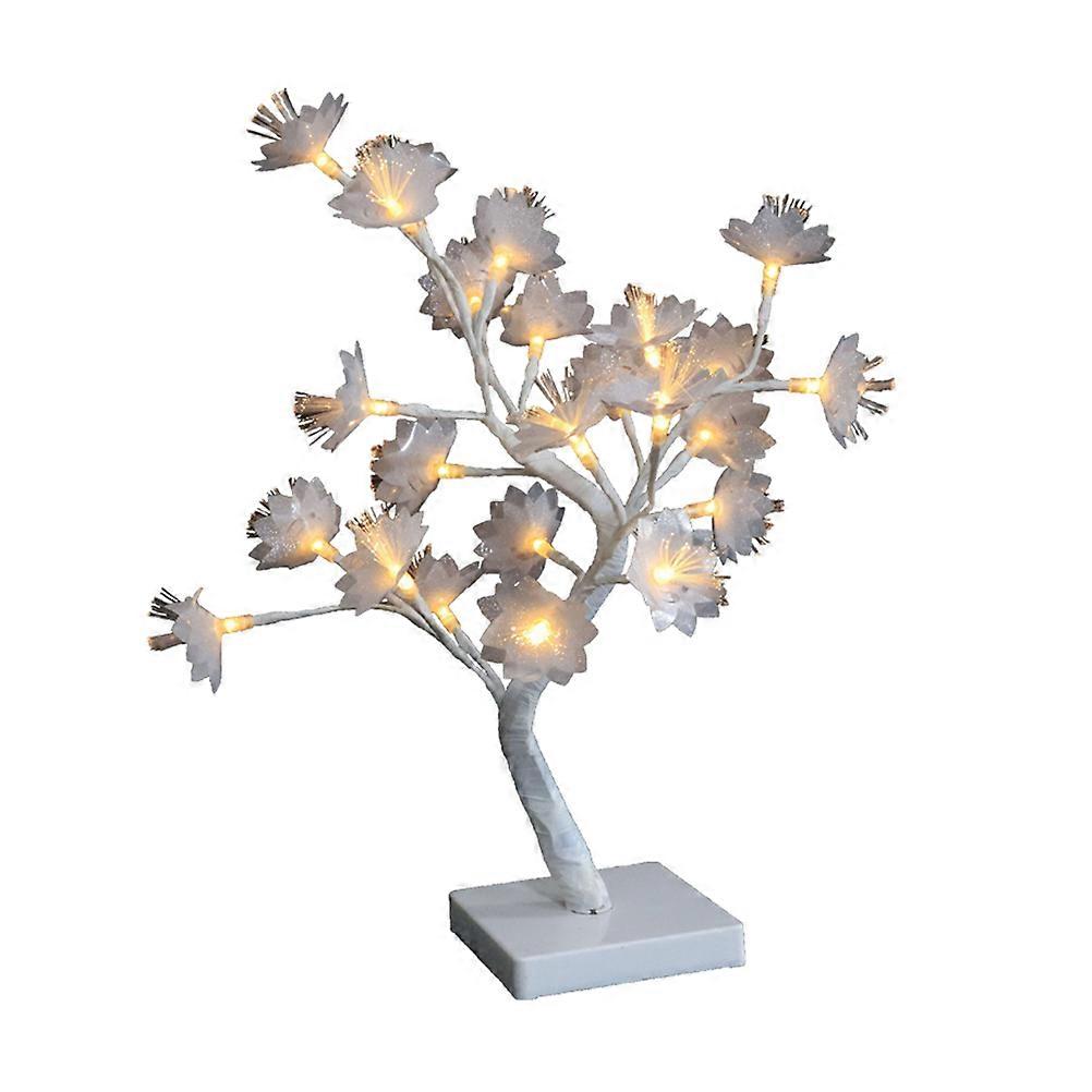 Optical Fiber Flower Lamp Tree Shaped Table Lamp for Lighting Use Without Battery
