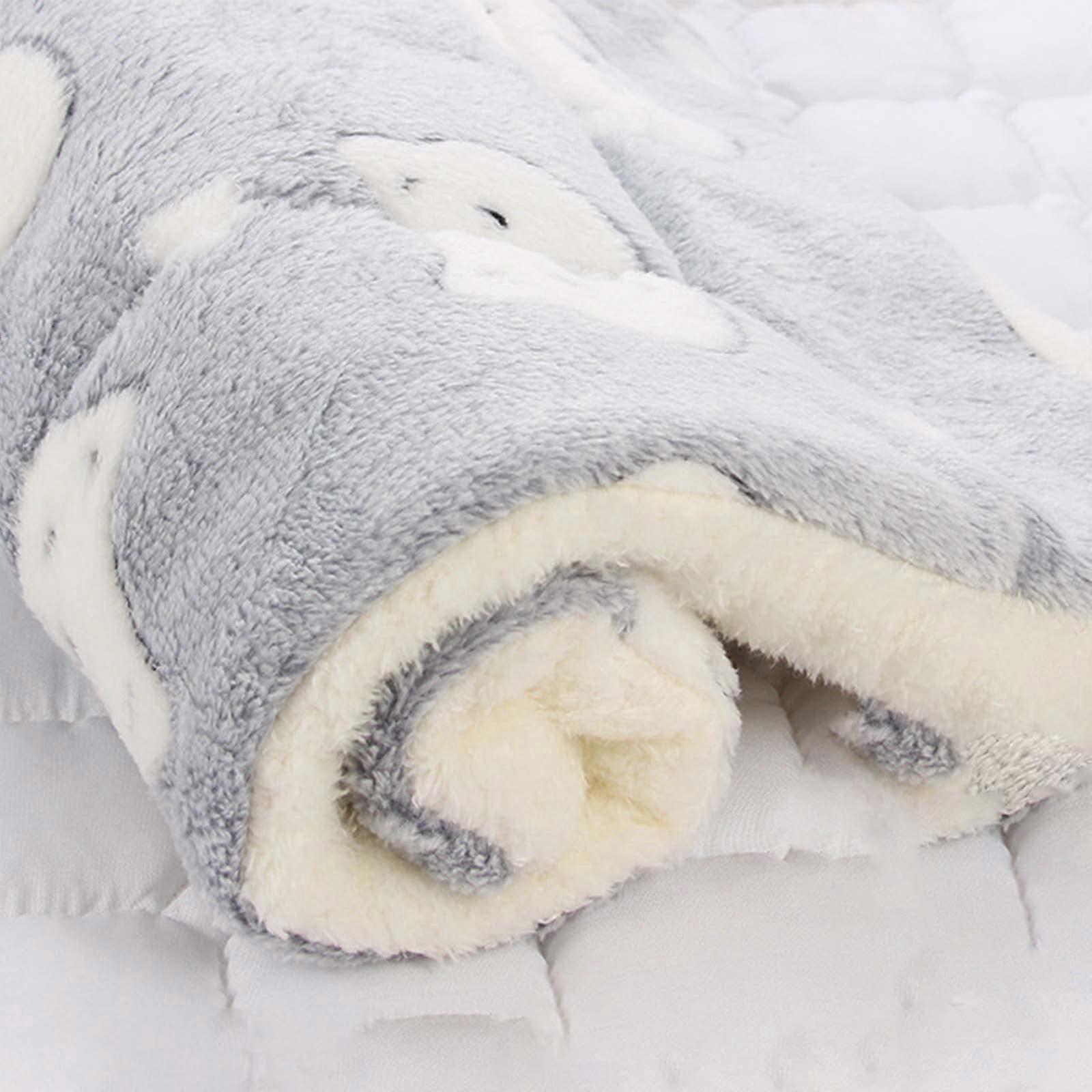 Cozy Calming Cat Blanket Model E UltraSoft Plush Fabric Dog And Cat Bed Mat 31x24 Inch For Indoor Pets