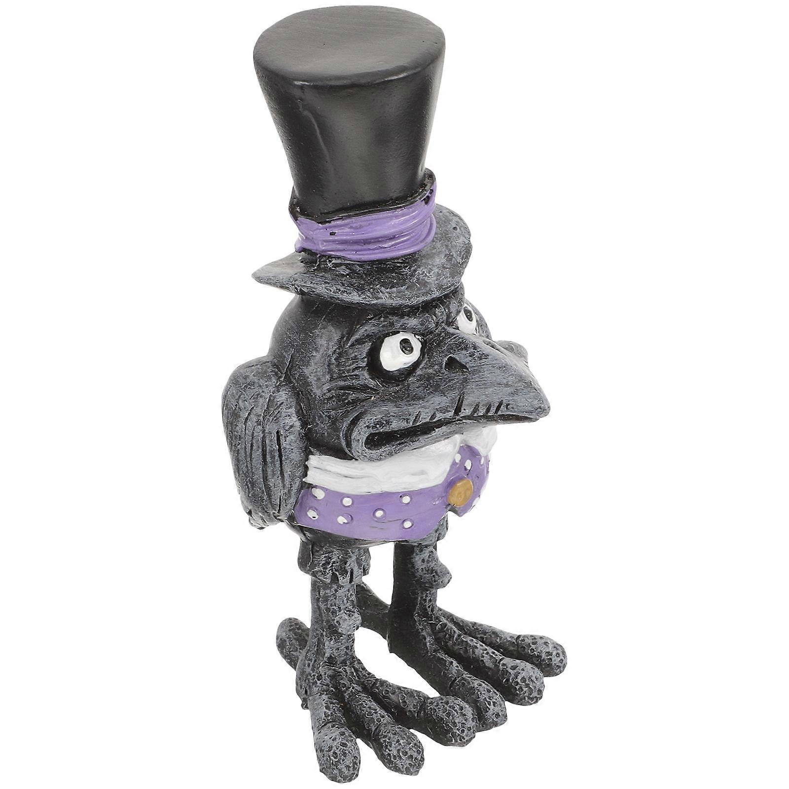 Halloween Crow Ornament Crow Decor for Decoration Use Resin Material