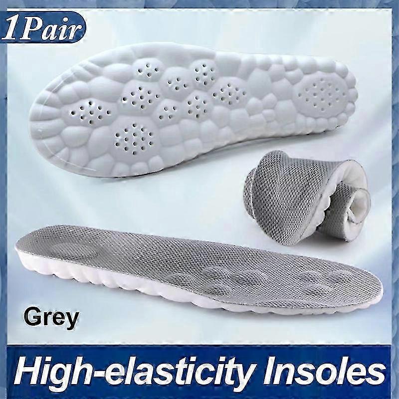 Comfortable Arch Support Insoles with Massage Cushion for Men & Women - Shock Absorbing and High-Elastic Running Inserts