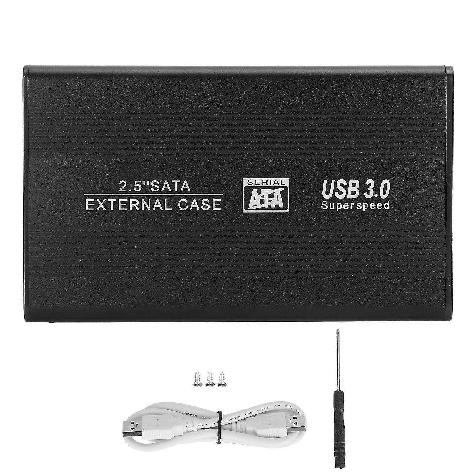 2.5in HDD Box SATA External Case USB 3.0 Super Speed Mobile Hard Disk Drive Enclosure (Not Inclube Hard Disk)