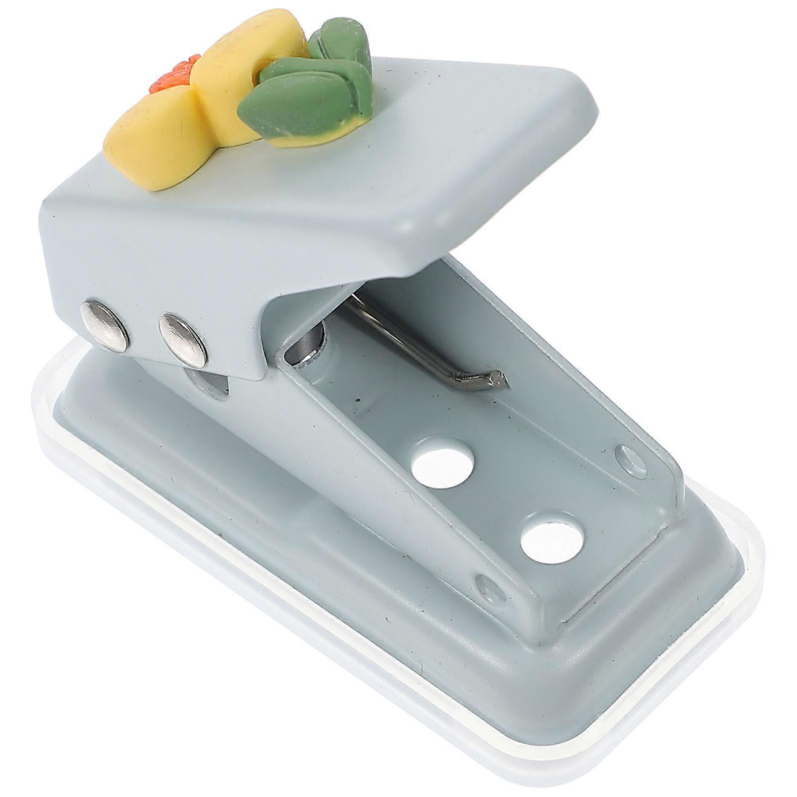 Hole Puncher 5Pcs Single Round Punch Tool Plastic for Paper Crafts