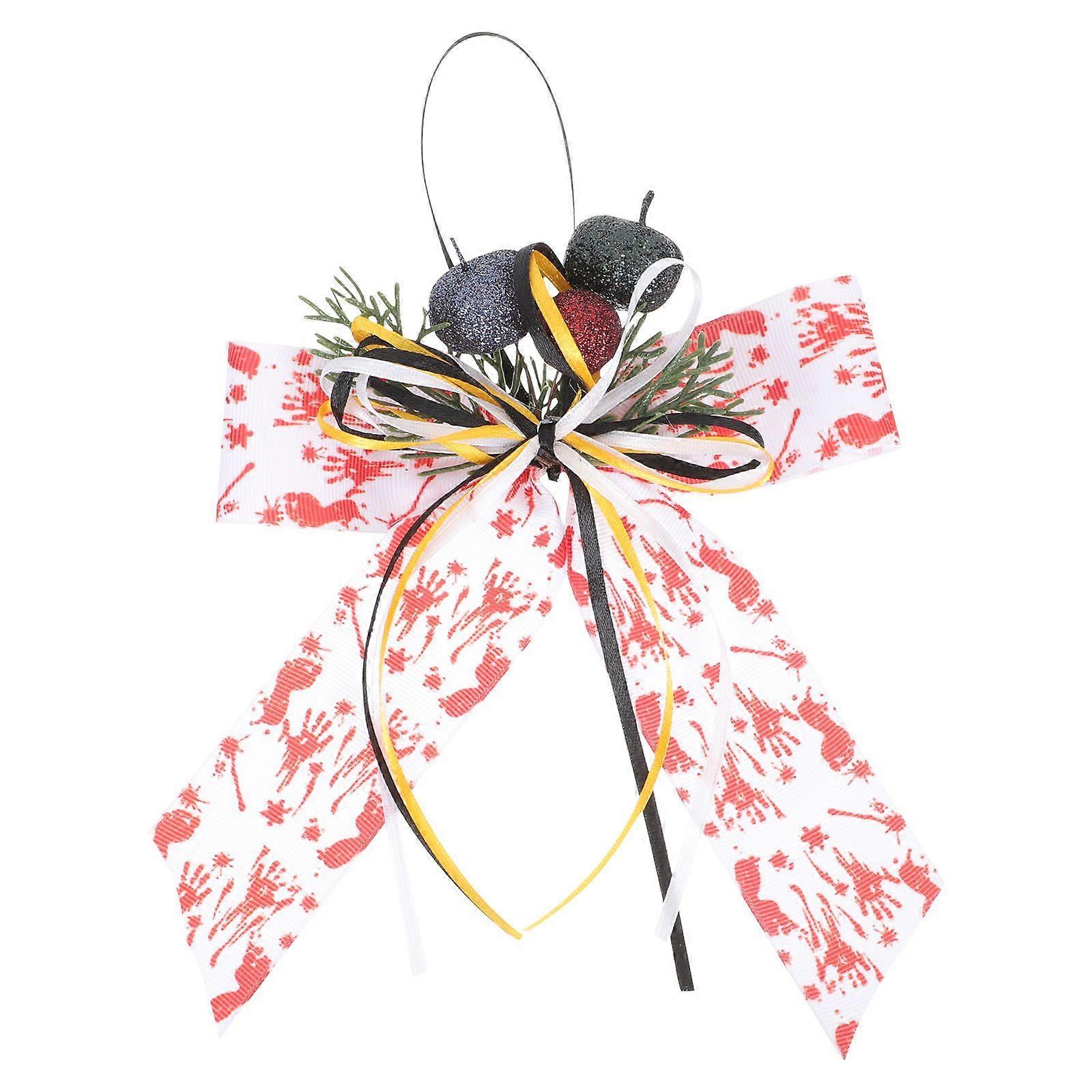 Wieniec Halloween Łuk Halloween Tree Topper Bow Halloween Party Dekoracja