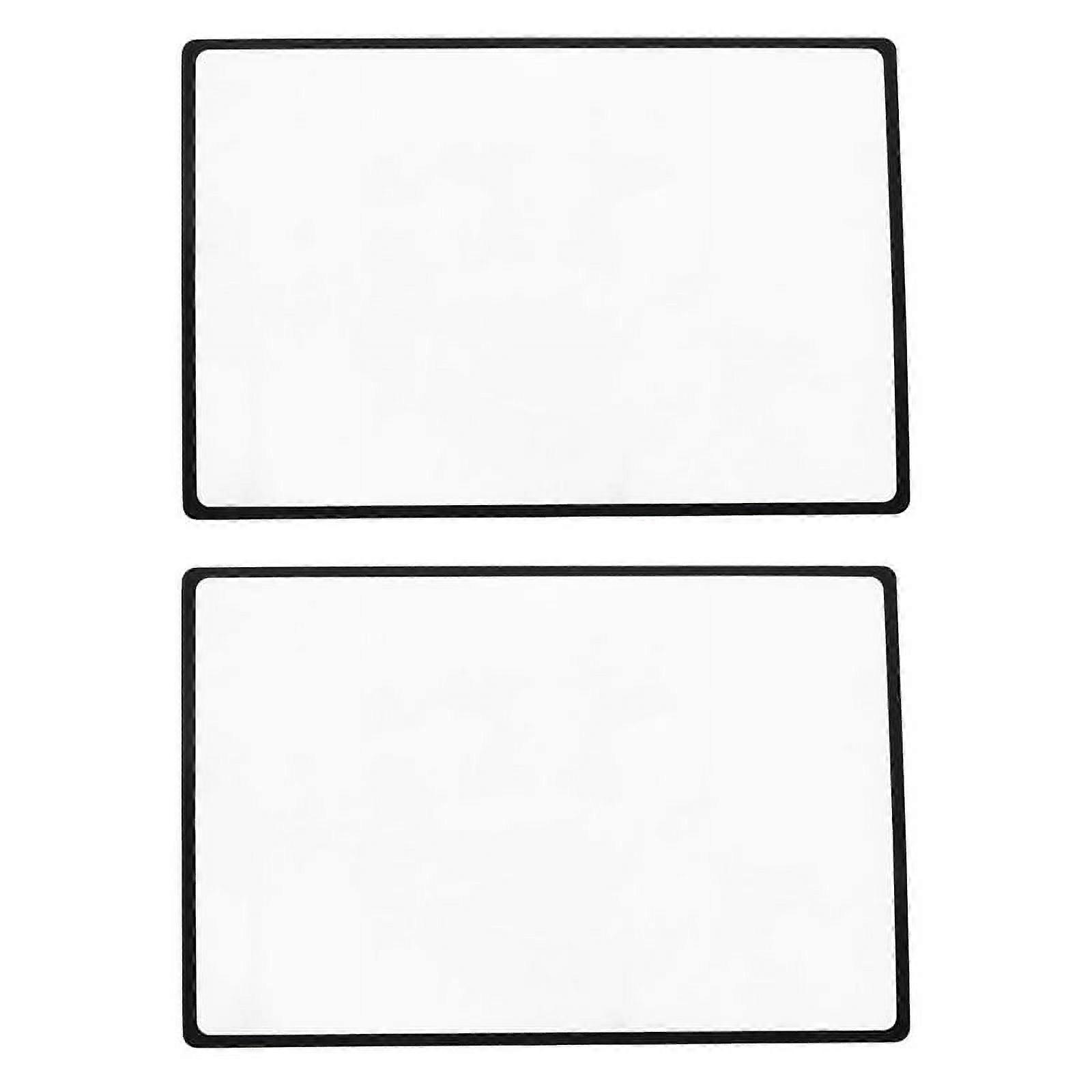 2X Reading Support Sheet Magnifier Magnifying Glass 3-Zoom Black