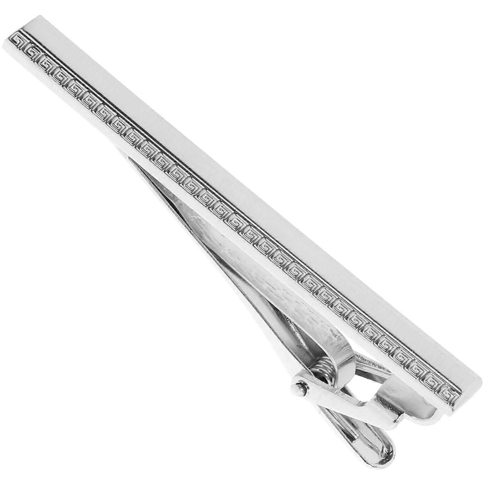Stylish Tie Clip For Men Long Style Clip Ideal For Wedding Daily Use Rectangular 5Pcs