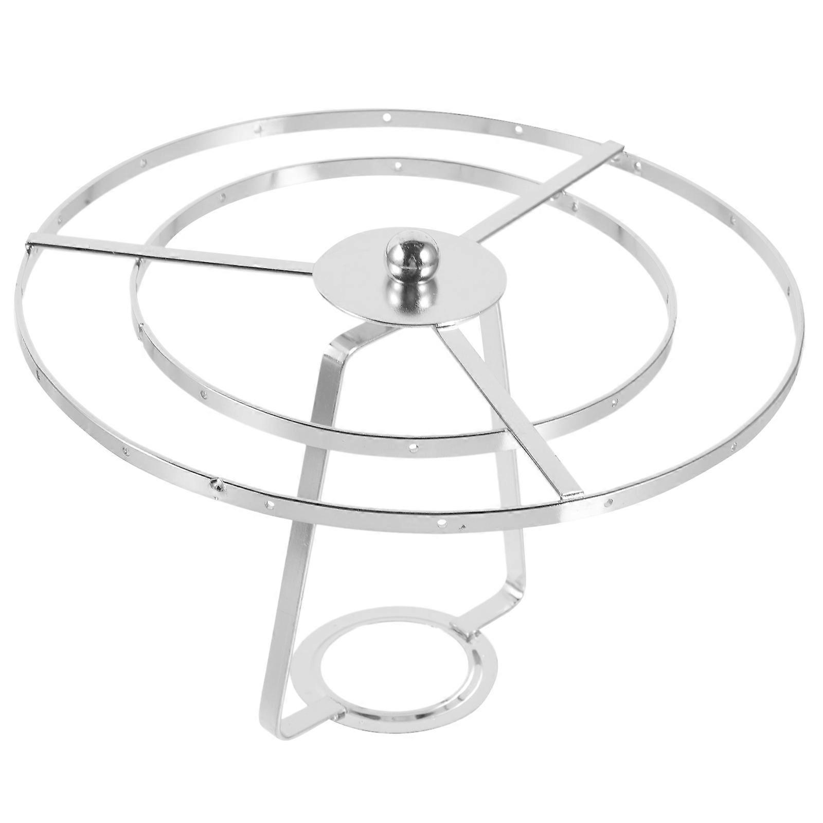 Lampshade Holder Frame Lamp Shade Harp Holder Replacement for Table Lamps Silver Iron Diy Lamp Repair 1 Set