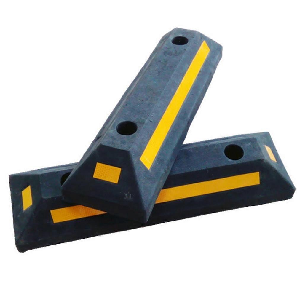 Heavy-Duty Wheel Chock 1Pcs Parking Aid Support For Trailers Driveway Stop With Screws Included And Temperature Resistance Features