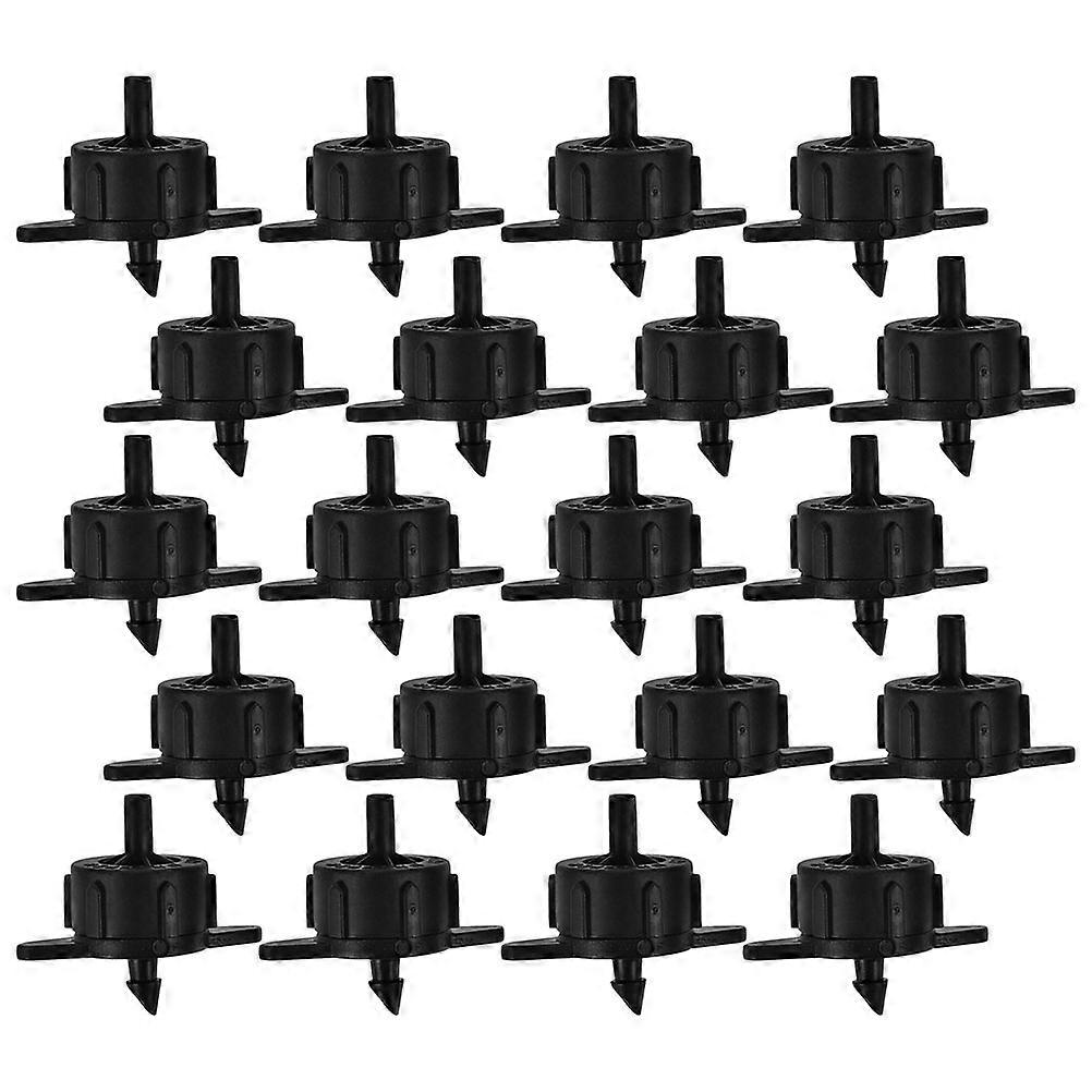 Garden Drip Irrigation System Adjustable for Watering 200Pcs Black Drippers