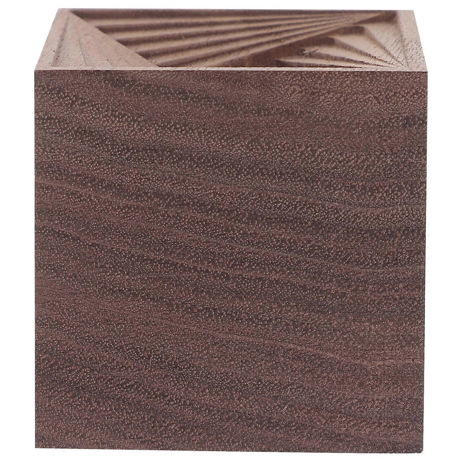 Wooden Essential Oil Diffuser Cube for Aromatherapy 5Pcs Brown Blocks