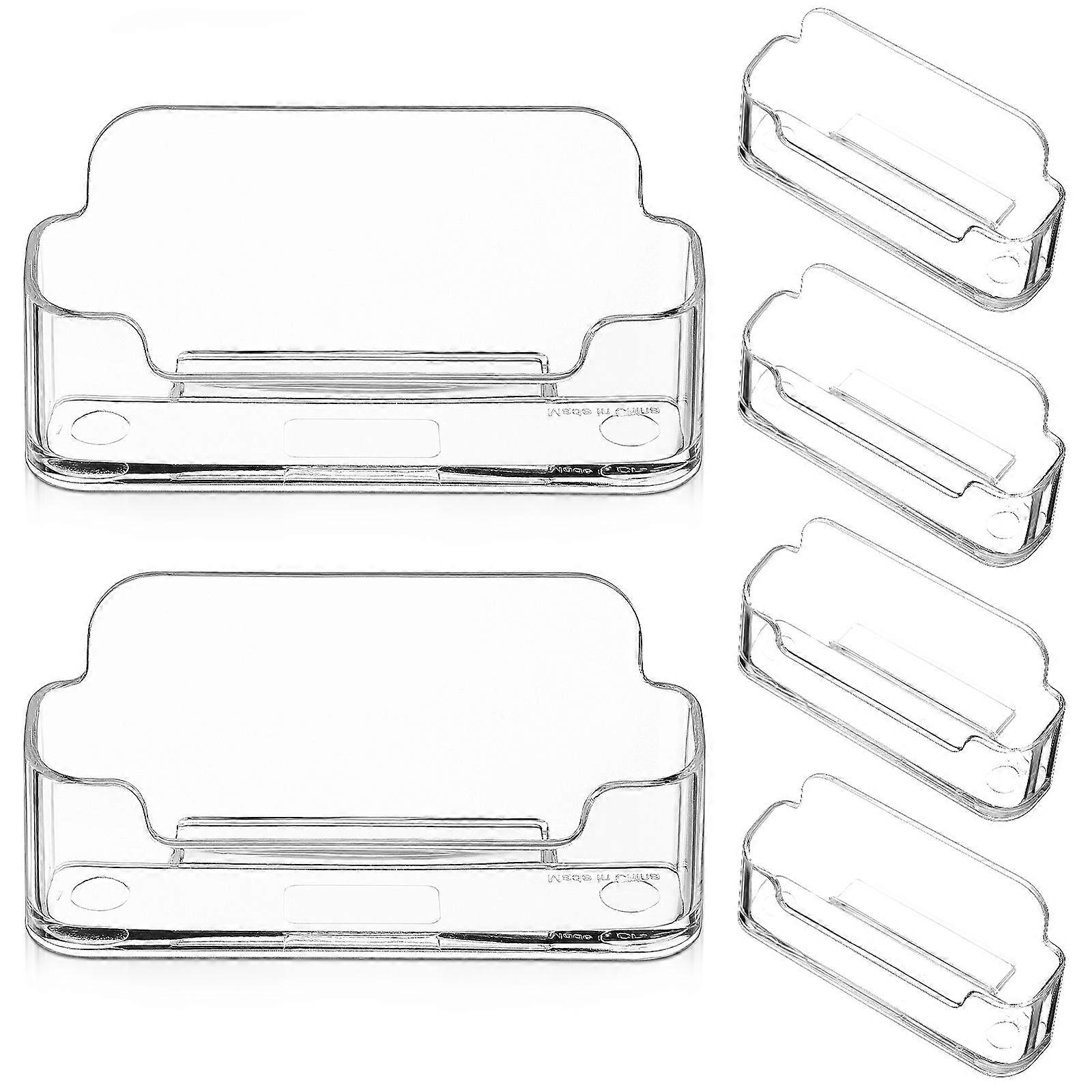 Acrylic Business Card Holder 24Pcs Clear Storage Display For Office Use Including Meetings And Conferences