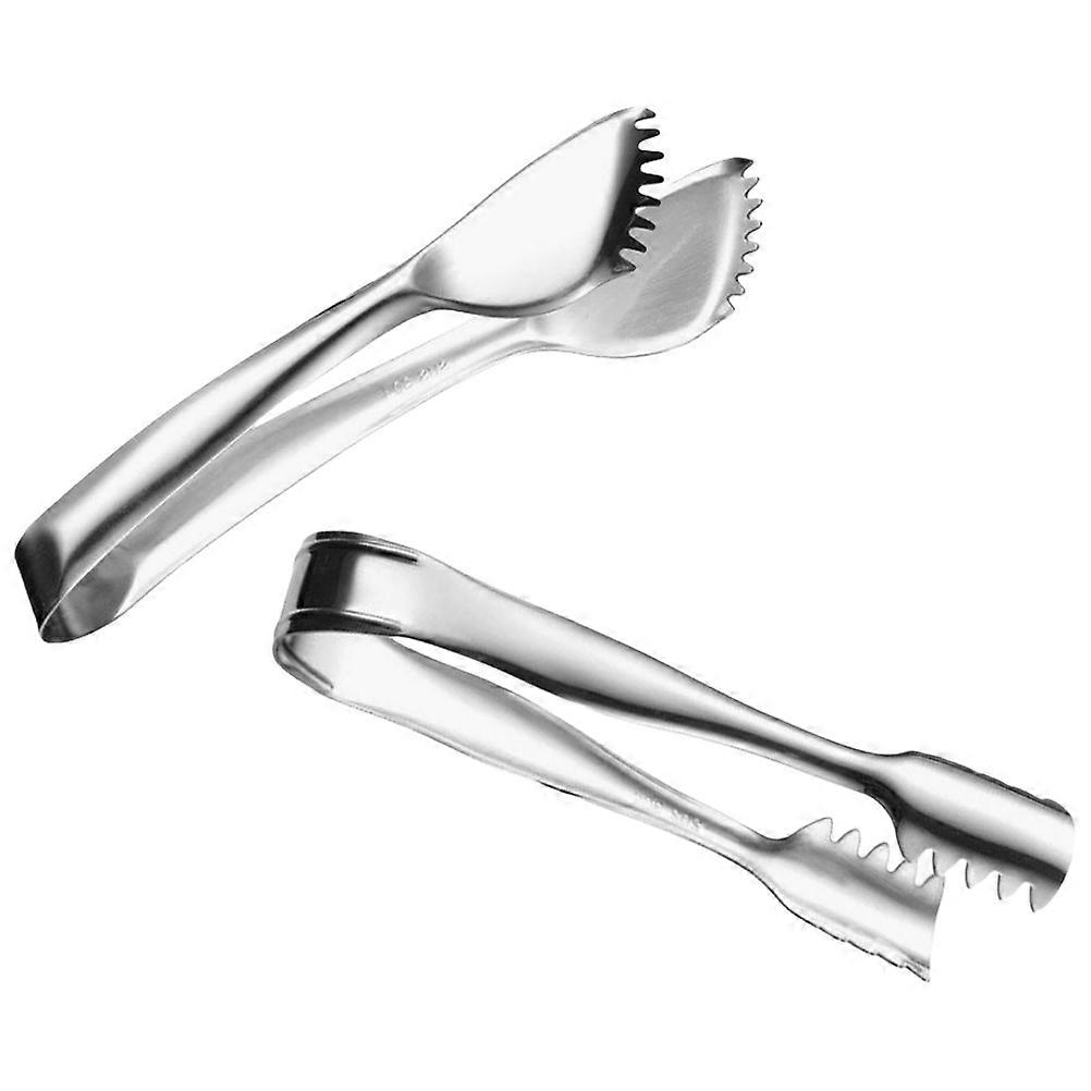 Ice Cube Tongs Stainless Steel Serving Tong Tool for Household 6Pcs