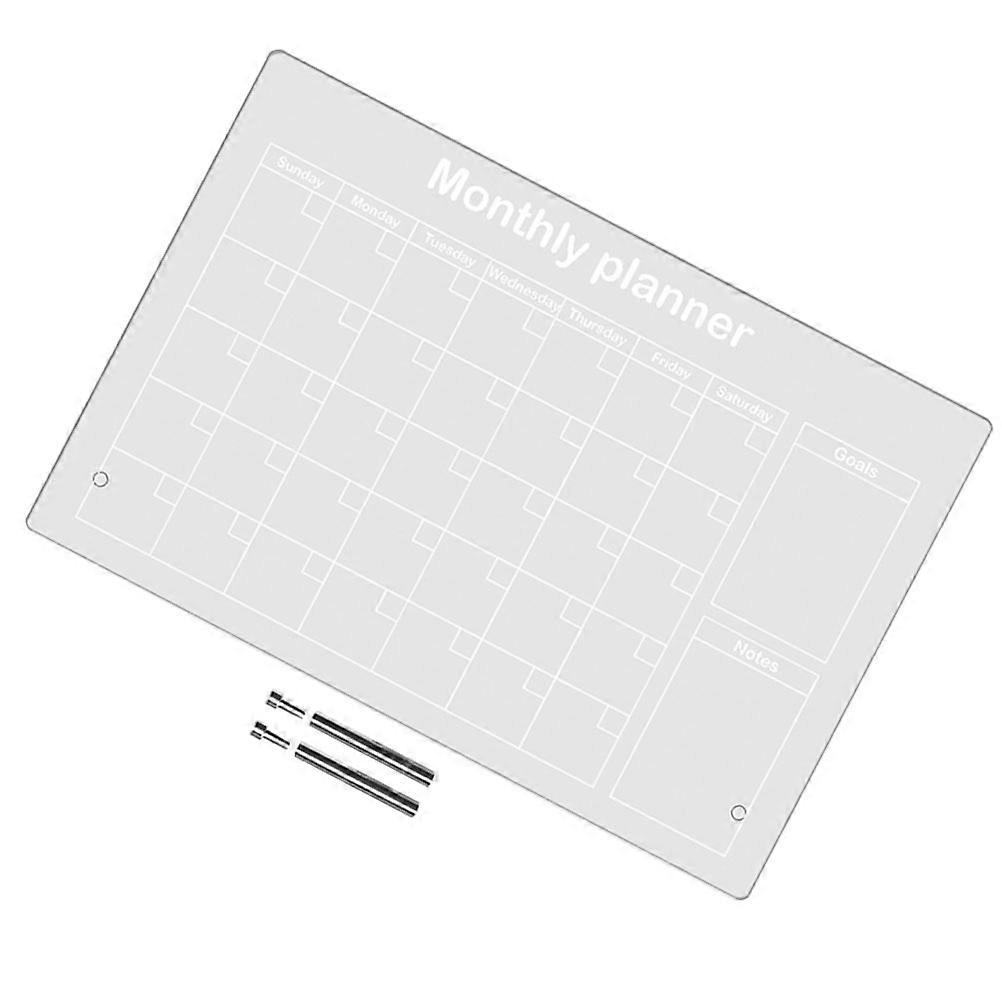 Transparent Desk Acrylic to Do List Board for Planning 2Sets Dry Erase Board